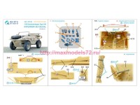 QD+35146   3D Декаль интерьера кабины Schwimmwagen Type 166 (Hero) (с 3D-печатными деталями) (attach3 89665)